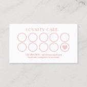 Nail Salon Polnische Flasche Sketch rot Rosa Treuekarte (Rückseite)