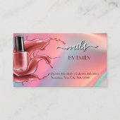 Nail Salon Polnischer Flaschengitter Terminkarte (Vorderseite)