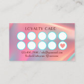 Nail Salon Polnischer Flaschengitter Treuekarte (Rückseite)