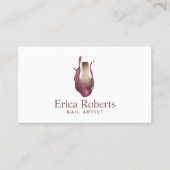 Nail Salon Polnischer Gold Flasche Moderner Maniku Visitenkarte (Vorderseite)