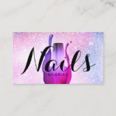 Nail Salon Polnischer Manikurist Moderner Pastel G Visitenkarte (Vorderseite)