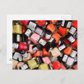 Nail Salon, polnischer Manikurist Postkarte (Vorne/Hinten)