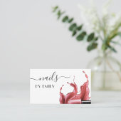 Nail Salon Polnischer Manikurist Visitenkarte (Stehend Vorderseite)