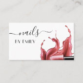 Nail Salon Polnischer Manikurist Visitenkarte (Vorderseite)