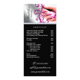 Nail Salon Polnischer Silberservice Menü Rosa