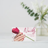 Nail Salon QR Code Visitenkarte (Stehend Vorderseite)