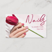Nail Salon QR Code Visitenkarte (Vorderseite)