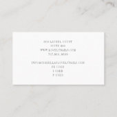 Nail Salon Script Signature Business Card Visitenkarte (Rückseite)