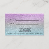 Nail Salon Termin Business Card Treuekarte (Rückseite)