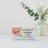 Nail Salon Terminierungskarte Terminkarte (Stehend Vorderseite)