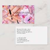 Nail Salon Tools Equipment | Manikarierte Hände Visitenkarte (Vorne/Hinten)