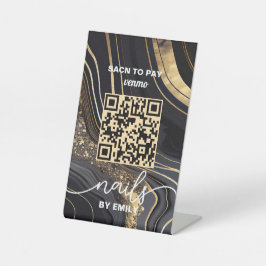 Nail Salon Venmo QR Code Zahlung | Zur Bezahlung s Sockelschild