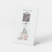 Nail Salon Venmo QR Code Zahlung | Zur Bezahlung s Sockelschild (Vorderseite)