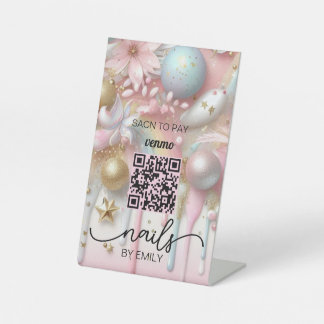 Nail Salon Venmo QR Code Zahlung | Zur Bezahlung s Sockelschild