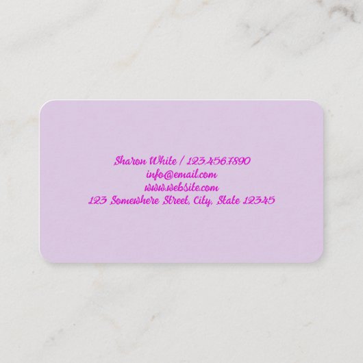 Nail Salon Visitenkarte (Rückseite)