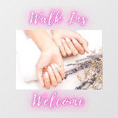 Nail Salon Walk Ins Welcome Hands Nails Picture Fensteraufkleber (Blatt)