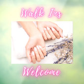 Nail Salon Walk Ins Welcome Hands Nails Picture Fensteraufkleber (Blatt 3)