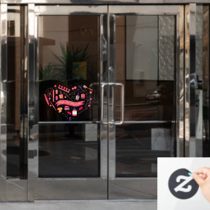 Nail Salon Walk Ins Welcome Nail Pedicure Herz Fensteraufkleber
