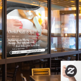 Nail Salon Wellness-Center Pediküre Ruhe anpassen Fensteraufkleber