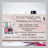 Nail Salon Wellness-Center Techniker Blush Rose Ma Visitenkarte