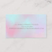 Nail Salon Woman Nail Polnisch Holographisch Visitenkarte (Rückseite)