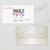 Nail Salon Woman NailPolnische Visitenkarte (Vorne/Hinten)
