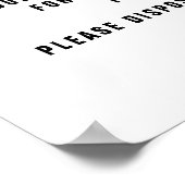 Nail Salon zur Beseitigung von Masken Poster (Ecke)