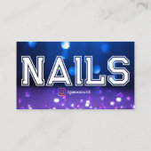 Nail Studio Business Card QR Code Visitenkarte (Rückseite)