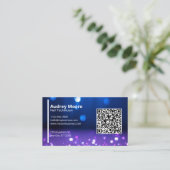 Nail Studio Business Card QR Code Visitenkarte (Stehend Vorderseite)
