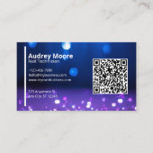 Nail Studio Business Card QR Code Visitenkarte (Vorderseite)