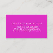 Nail Studio Designer Galaxy Art Neon Business Card Visitenkarte (Rückseite)