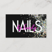 Nail Studio Designer Galaxy Art Neon Business Card Visitenkarte (Vorderseite)