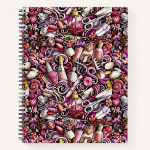 Nail Studio Pattern Notizblock