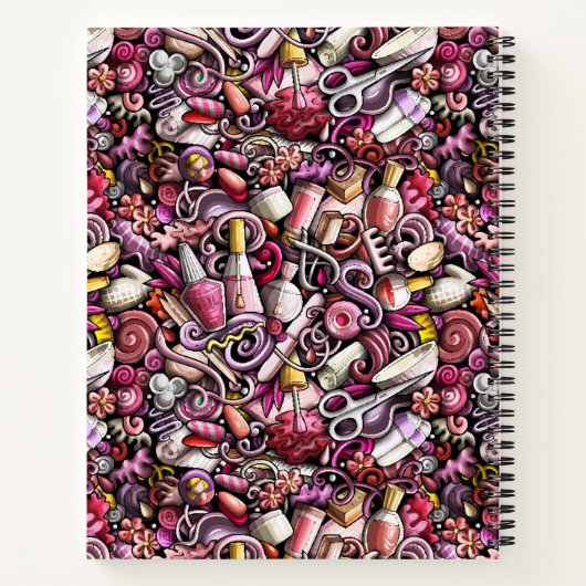 Nail Studio Pattern Notizblock (Rückseite)
