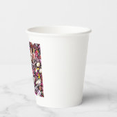 Nail Studio Pattern Pappbecher (Rückseite)