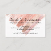 Nail Stylist Manicure Polnisches Logo Makeup Powde Visitenkarte (Rückseite)