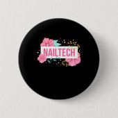 Nail Tech Blume Button (Vorderseite)