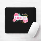 Nail Tech Blume Mousepad (Mit Mouse)