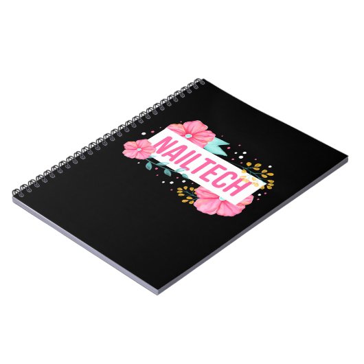 Nail Tech Blume Notizblock (Linke Seite)