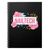 Nail Tech Blume Notizblock (Vorderseite)