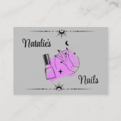 Nail Tech Business Card Visitenkarte (Vorderseite)