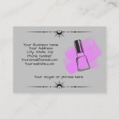 Nail Tech Business Card Visitenkarte (Rückseite)