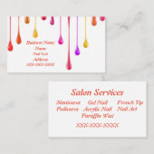 Nail Tech Business Card Visitenkarte (Vorne/Hinten)