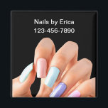 Nail Tech Coole Kühlschrank Magnete Magnet<br><div class="desc">Verteilen Sie diese handlichen und bequemen Kühlschrank-Manikürmagnete für Nageltechniker,  die Ihre Kontaktinformationen für Ihre Kunden praktisch behalten haben. Erhältlich in kleinen oder größeren Mengen zur Werbung für Ihr Unternehmen.</div>
