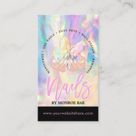 Nail Tech Crystal Holographic Nail Shop  Visitenkarte