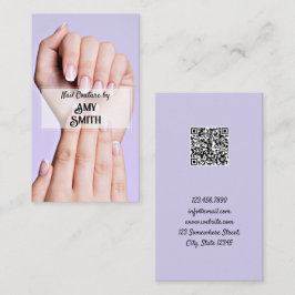 Nail Tech Custom QR Business Card Visitenkarte