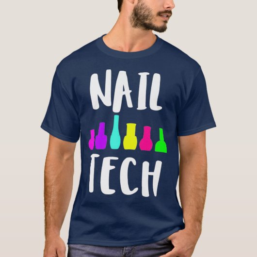 Nail tech cute nail technician polish gift T-Shirt (Vorderseite)