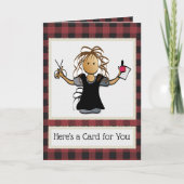 Nail Tech dankt Ihnen für das Weihnachtsgeschenk Karte (Vorderseite)