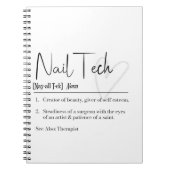 Nail-Tech-Definition-Notebook Notizblock (Vorderseite)
