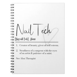Nail-Tech-Definition-Notebook Notizblock